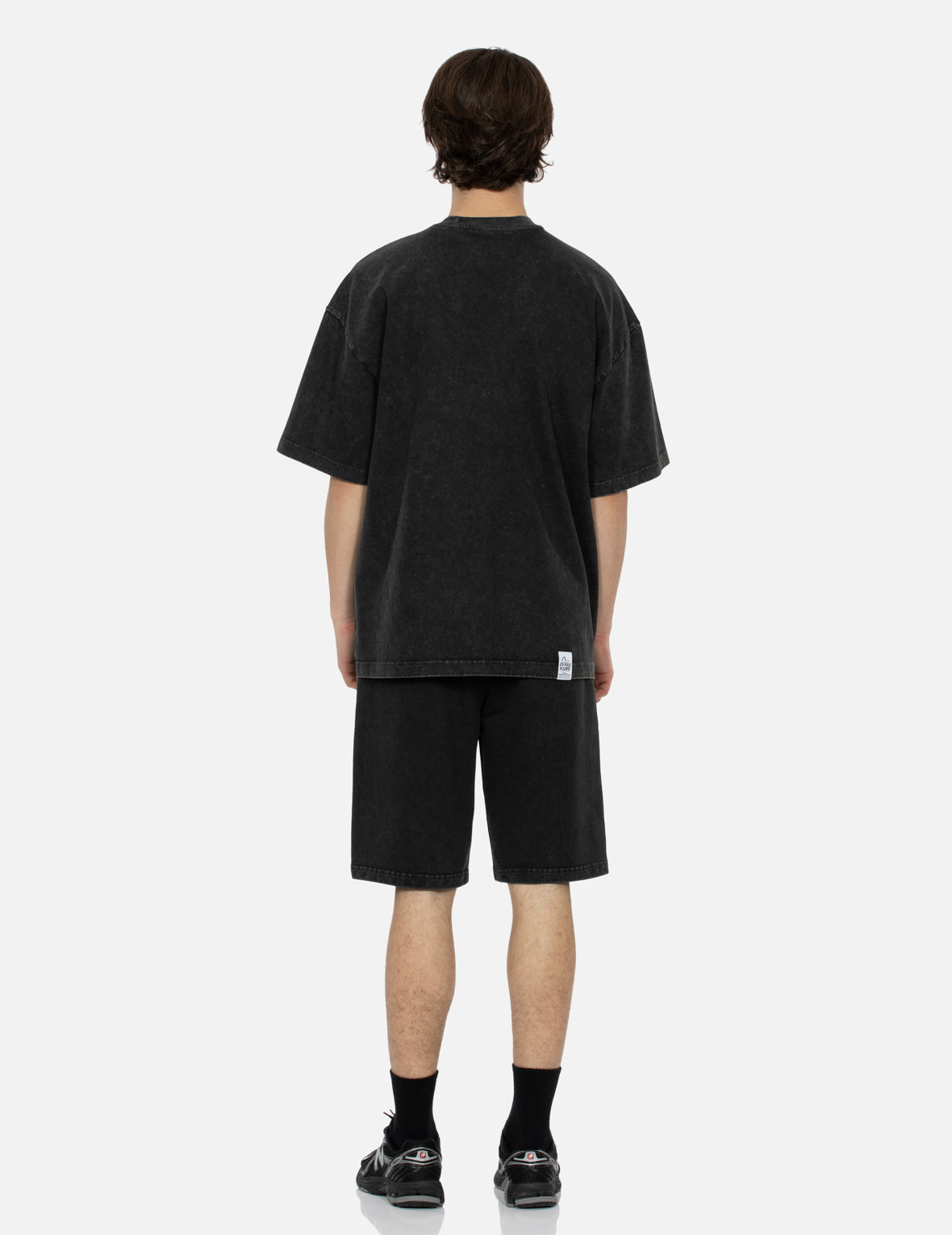 Seagull and Logo Embroidery Regular Fit Sweat Shorts