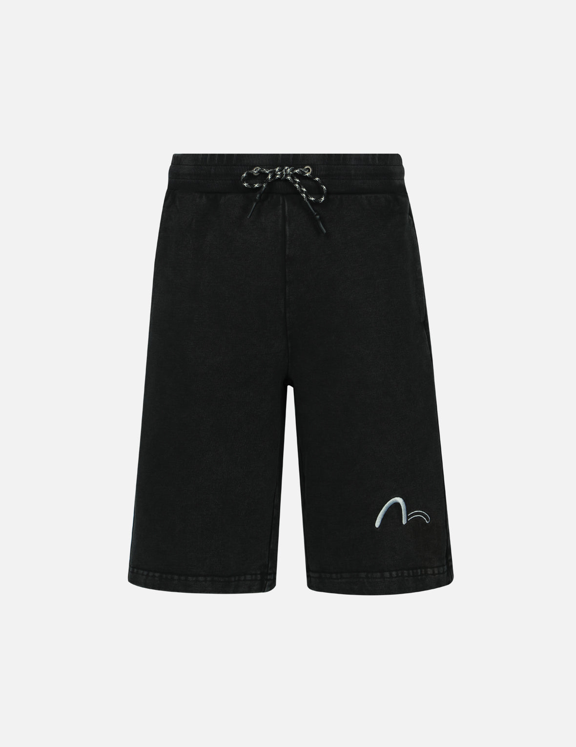 Seagull and Logo Embroidery Regular Fit Sweat Shorts