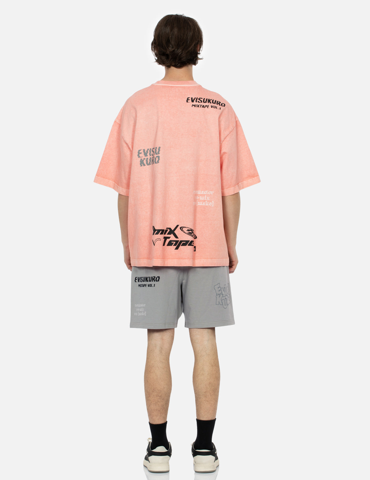 Multi Logo Print Relax Fit Sweat Shorts