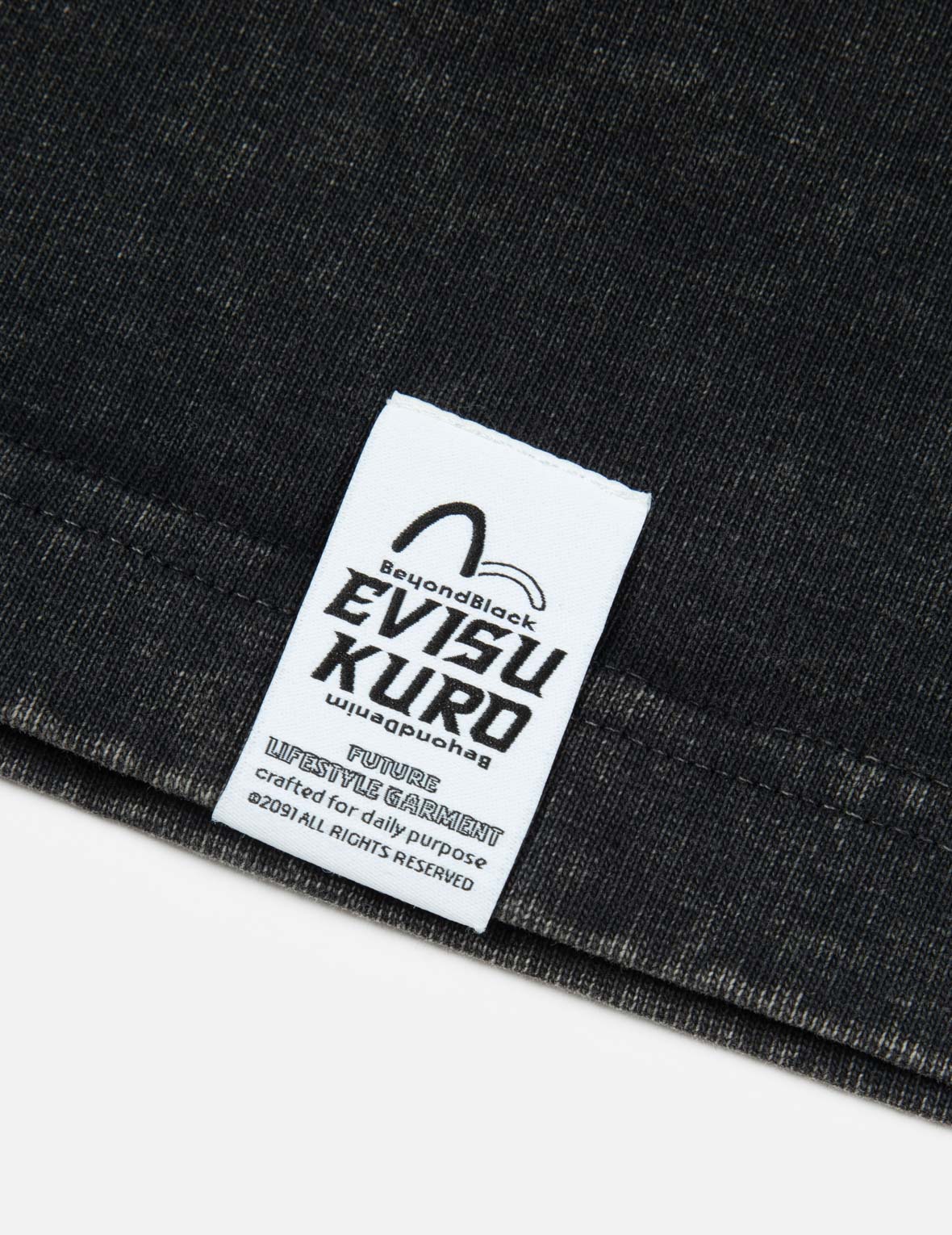 Logo and Slogan Print Oversized Pigment Dye T-Shirt