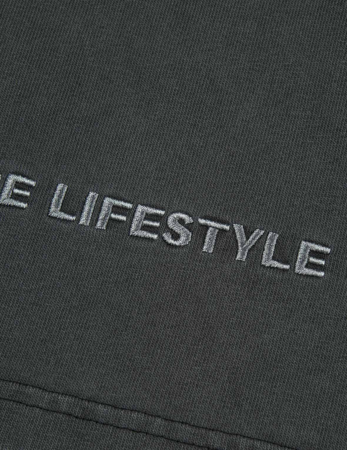 Logo Appliqué and Slogans Embroidery Oversized T-shirt