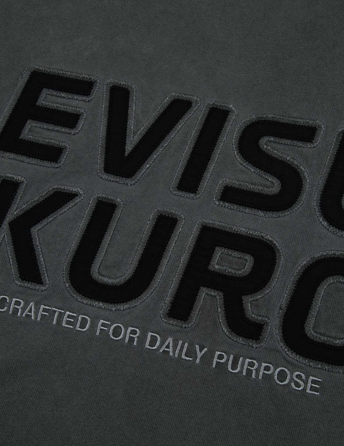 Logo Appliqué and Slogans Embroidery Oversized T-shirt