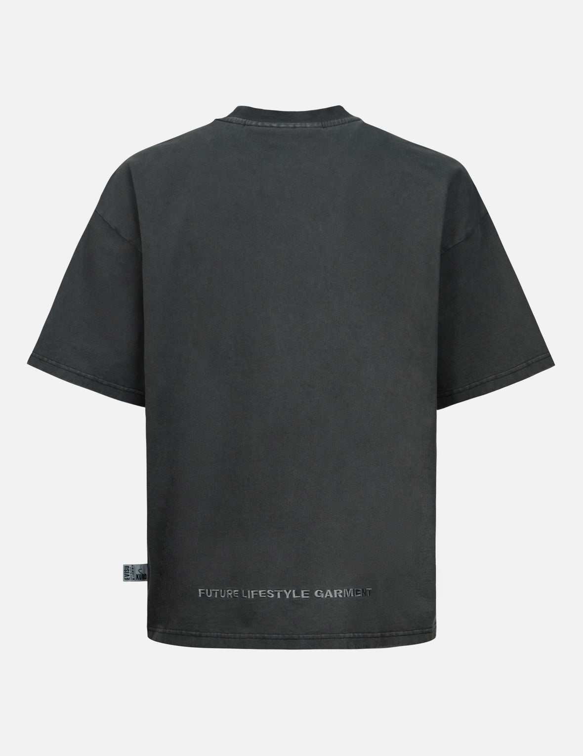 Logo Appliqué and Slogans Embroidery Oversized T-shirt