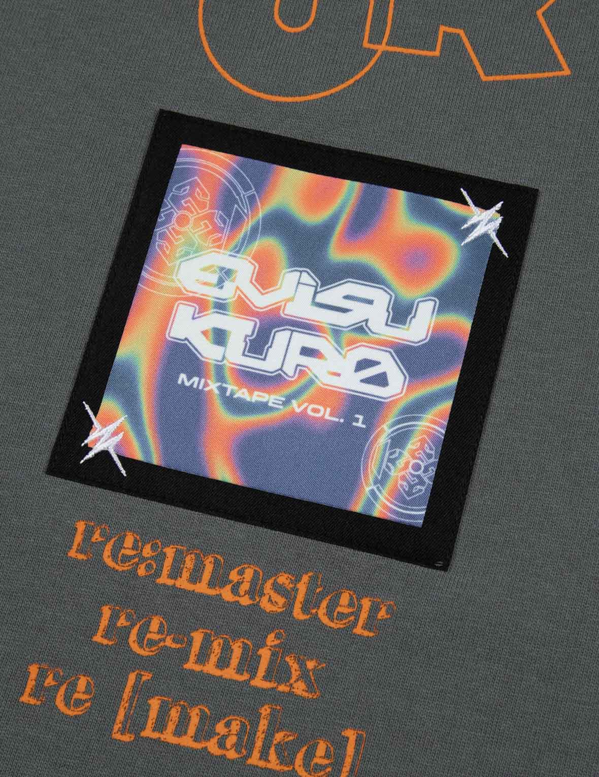 Seagull and Rainbow Gradient Pattern Print Relax Fit T-Shirt