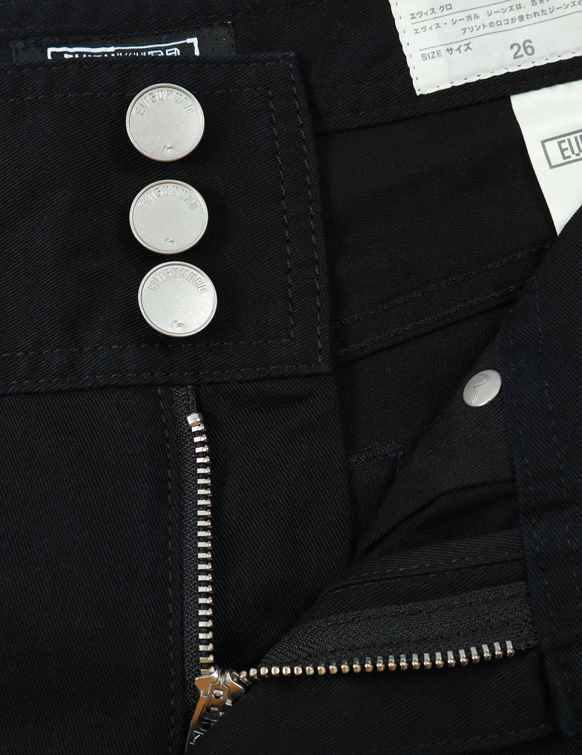 Seagull Embroidery Denim Shorts