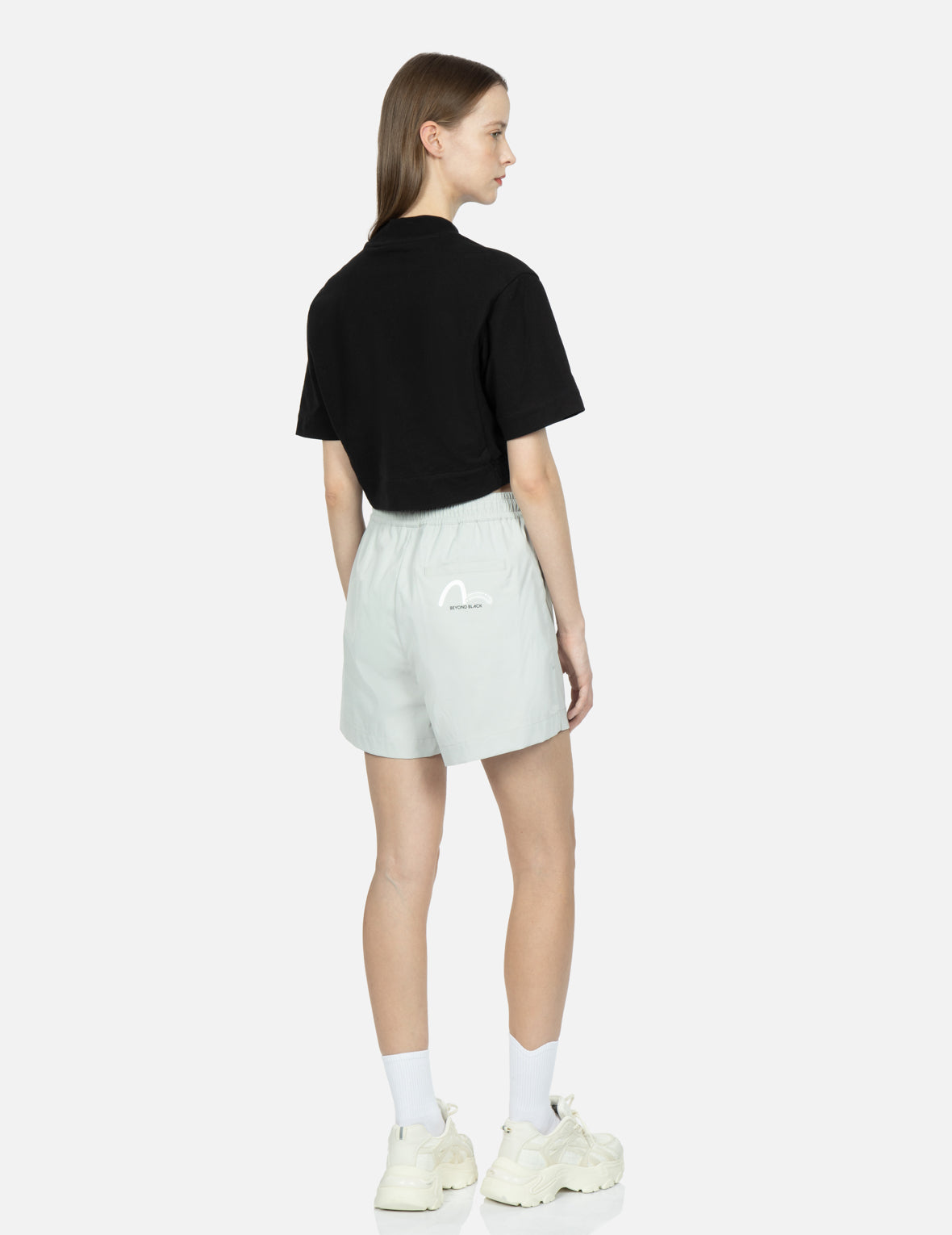 Logo and Seagull Print Shorts