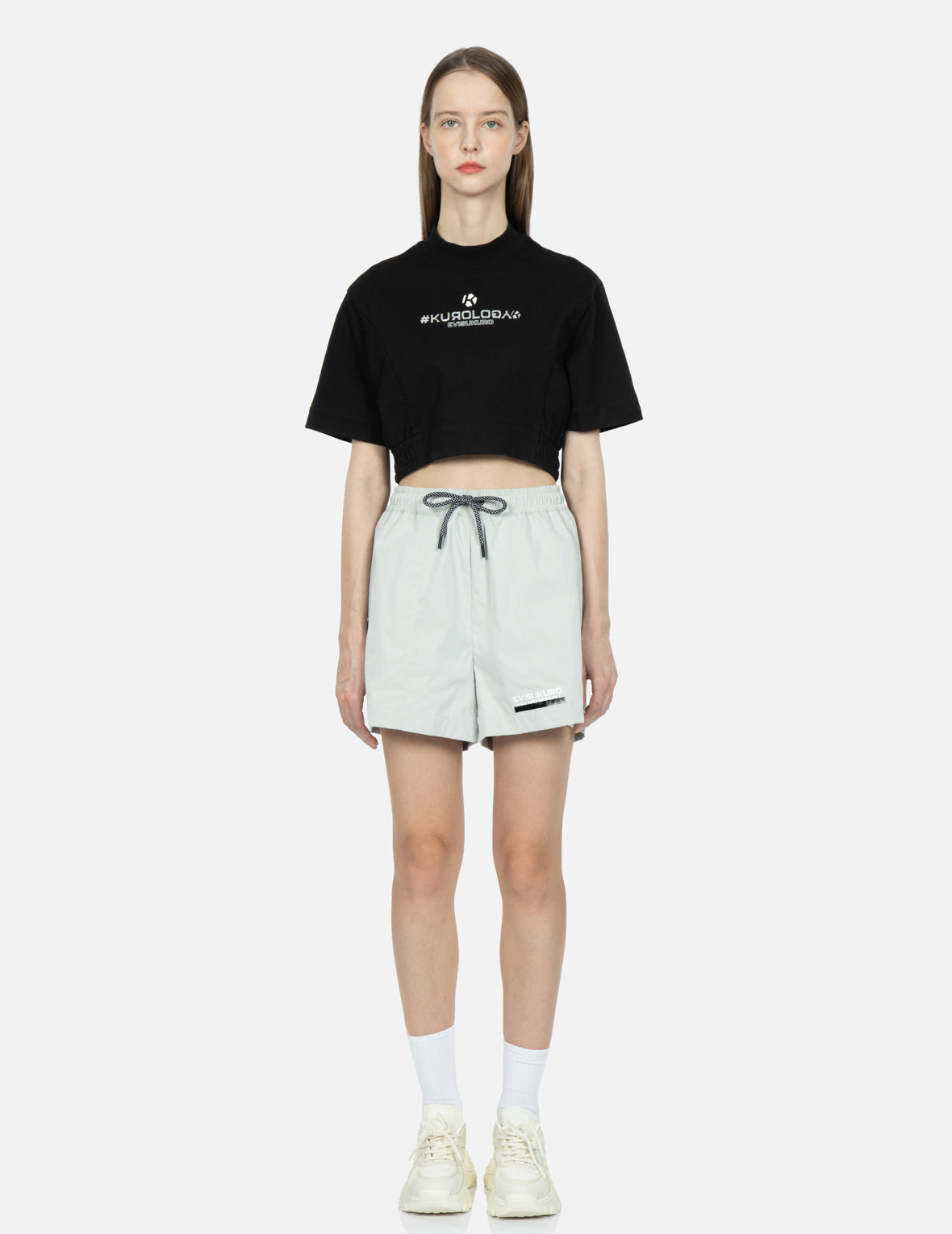 Logo and Seagull Print Shorts