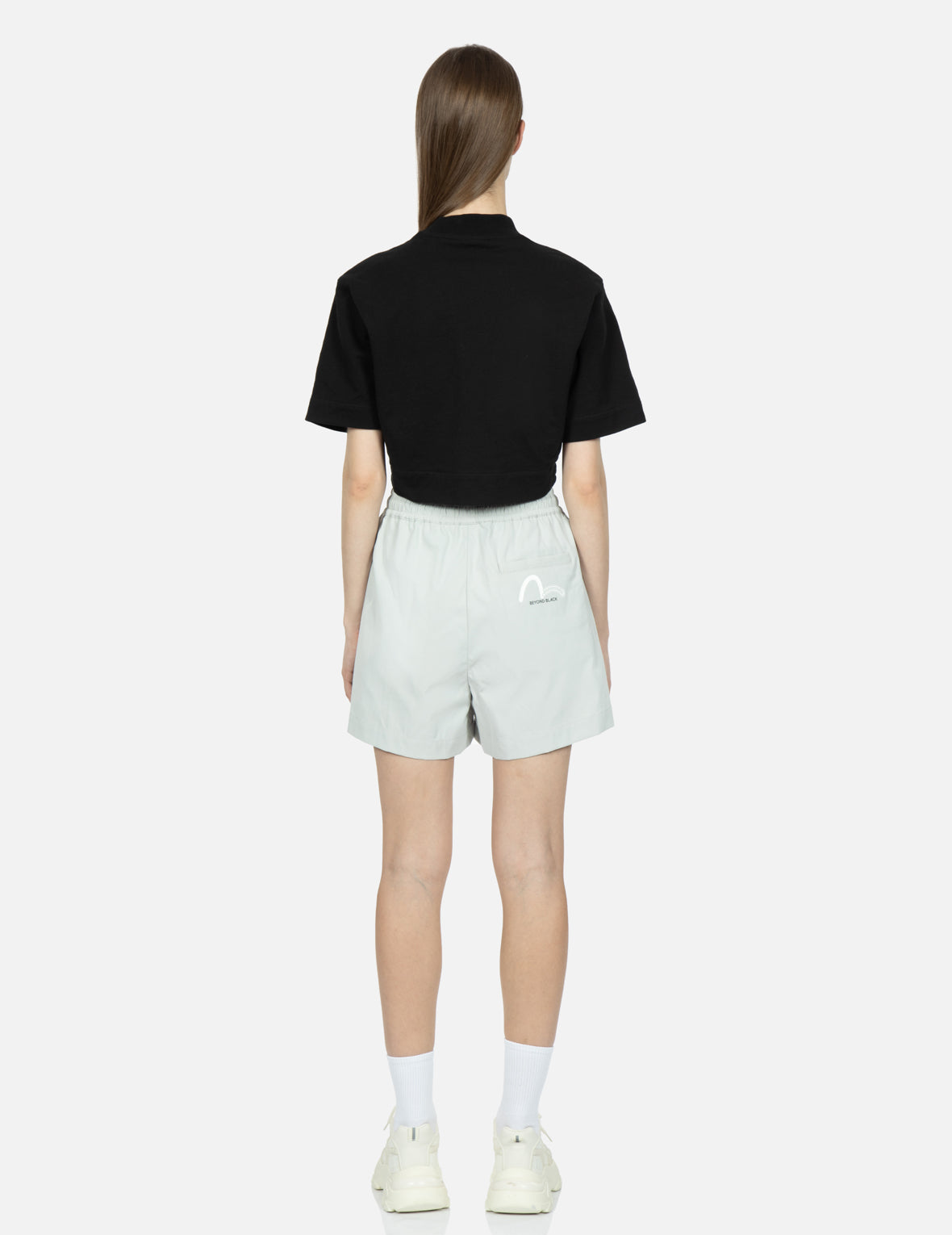 Logo and Seagull Print Shorts