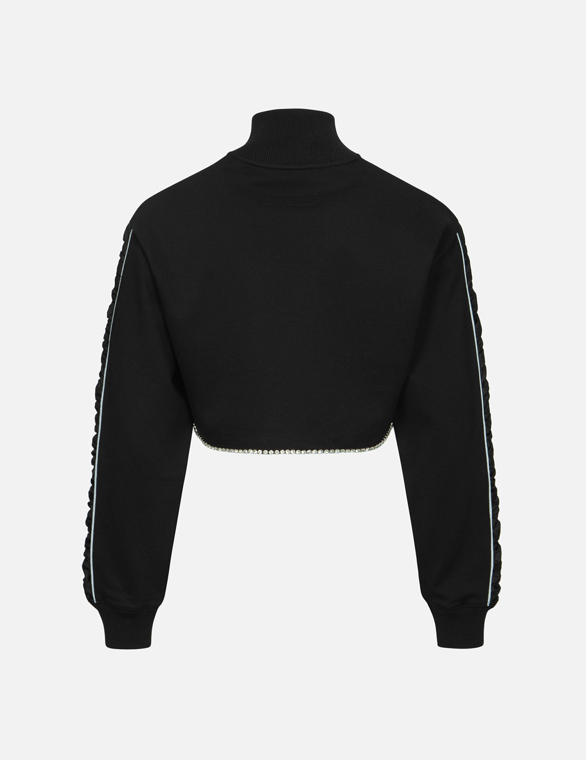 Rhinestone Chains Embellished Cropped Jacket