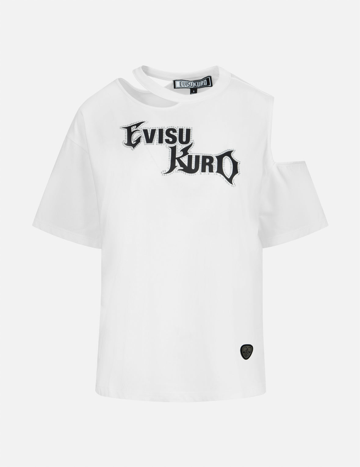 Heat Transfer Logo Print Hollow Fashion Fit T-shirt