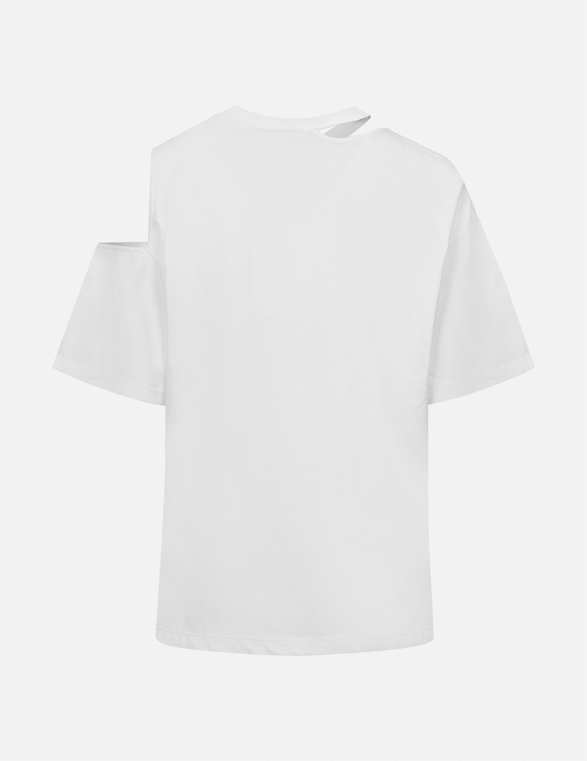 Heat Transfer Logo Print Hollow Fashion Fit T-shirt