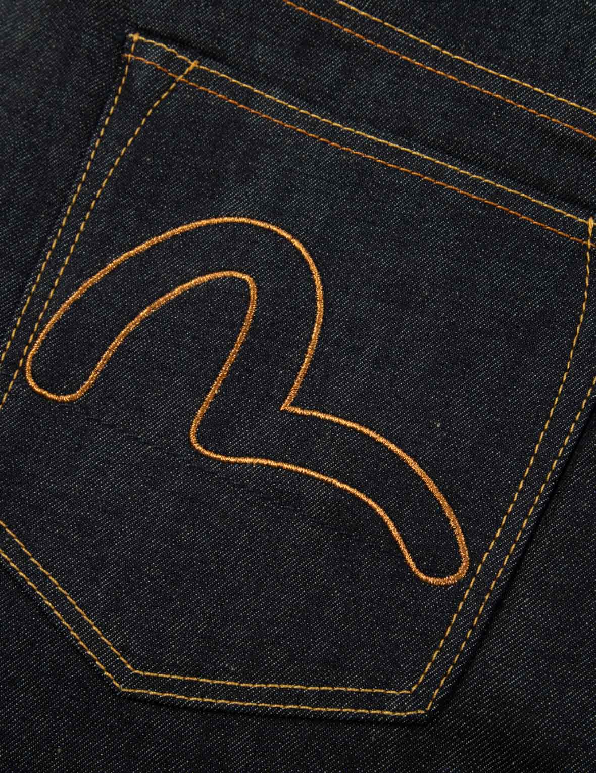 Seagull and Eagle Embroidery Cropped Taper Fit Jeans #2017