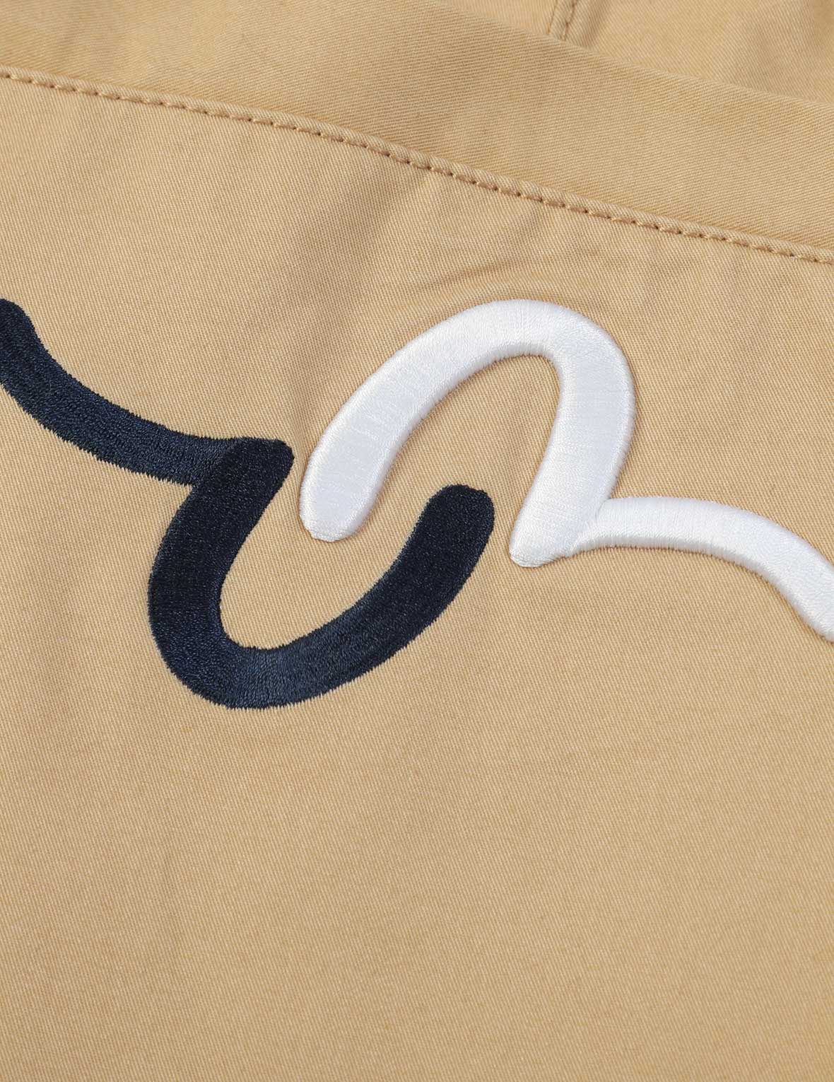 Seagull Embroidery Woven Shorts