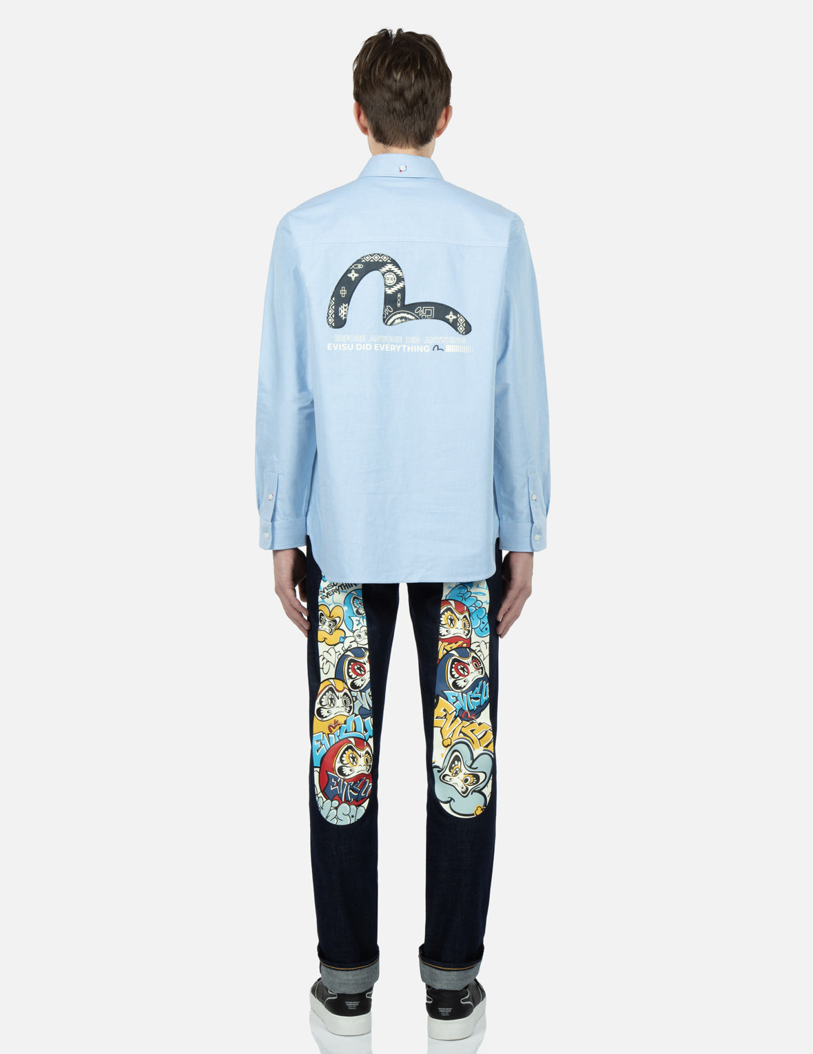 Nomadic-pattern Seagull Appliqué Oxford Shirt