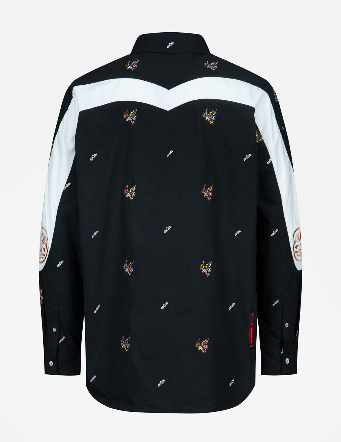 Allover Eagle and Logo Embroidery Shirt