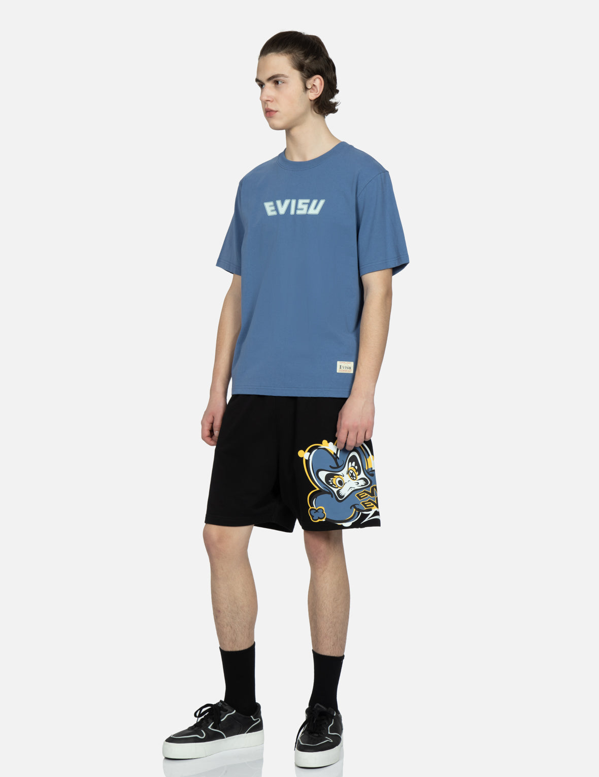 Transforming Daruma Print Sweat Shorts