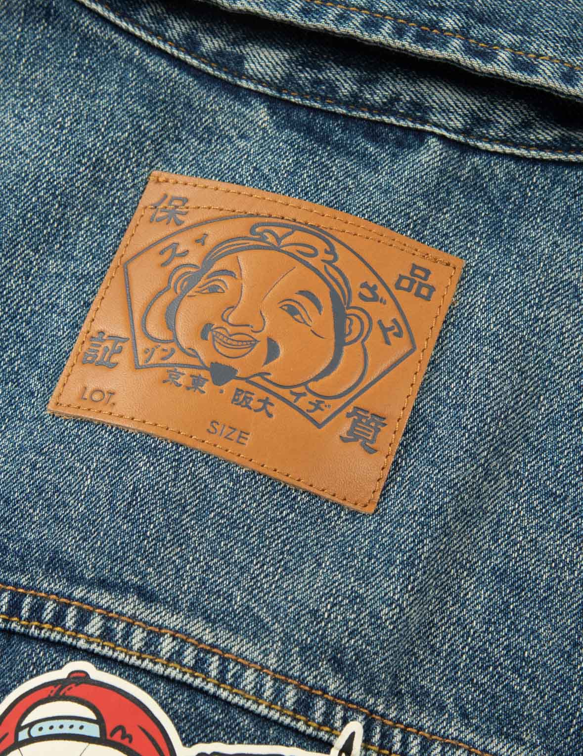 Seagull Embroidery
Godhead Print Relax Fit Denim Jacket