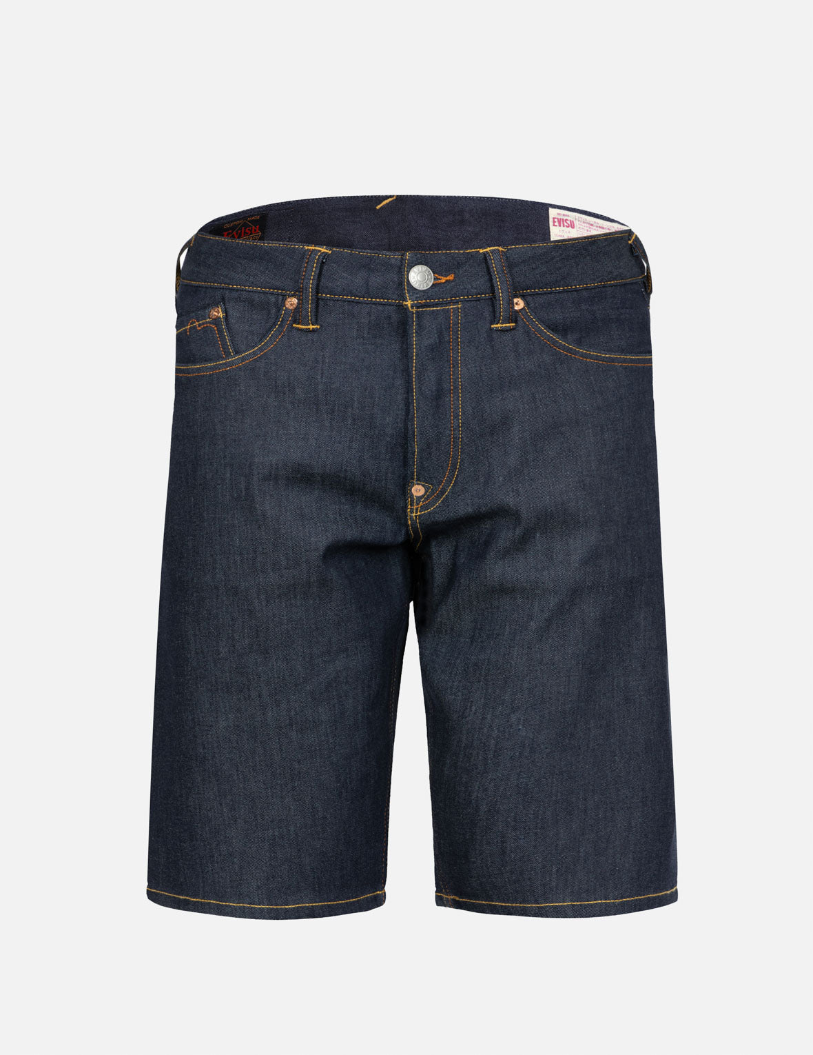 The Great Wave and Koi Seagull Embroidery Relax Fit Denim Shorts