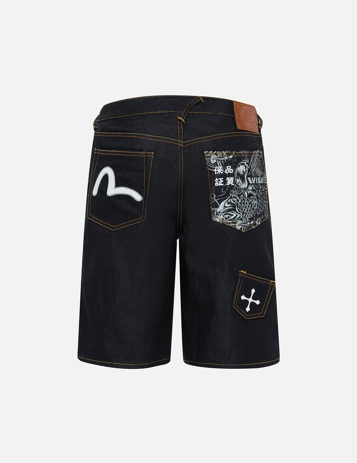 Multi-Pocket Relax Fit Denim Shorts