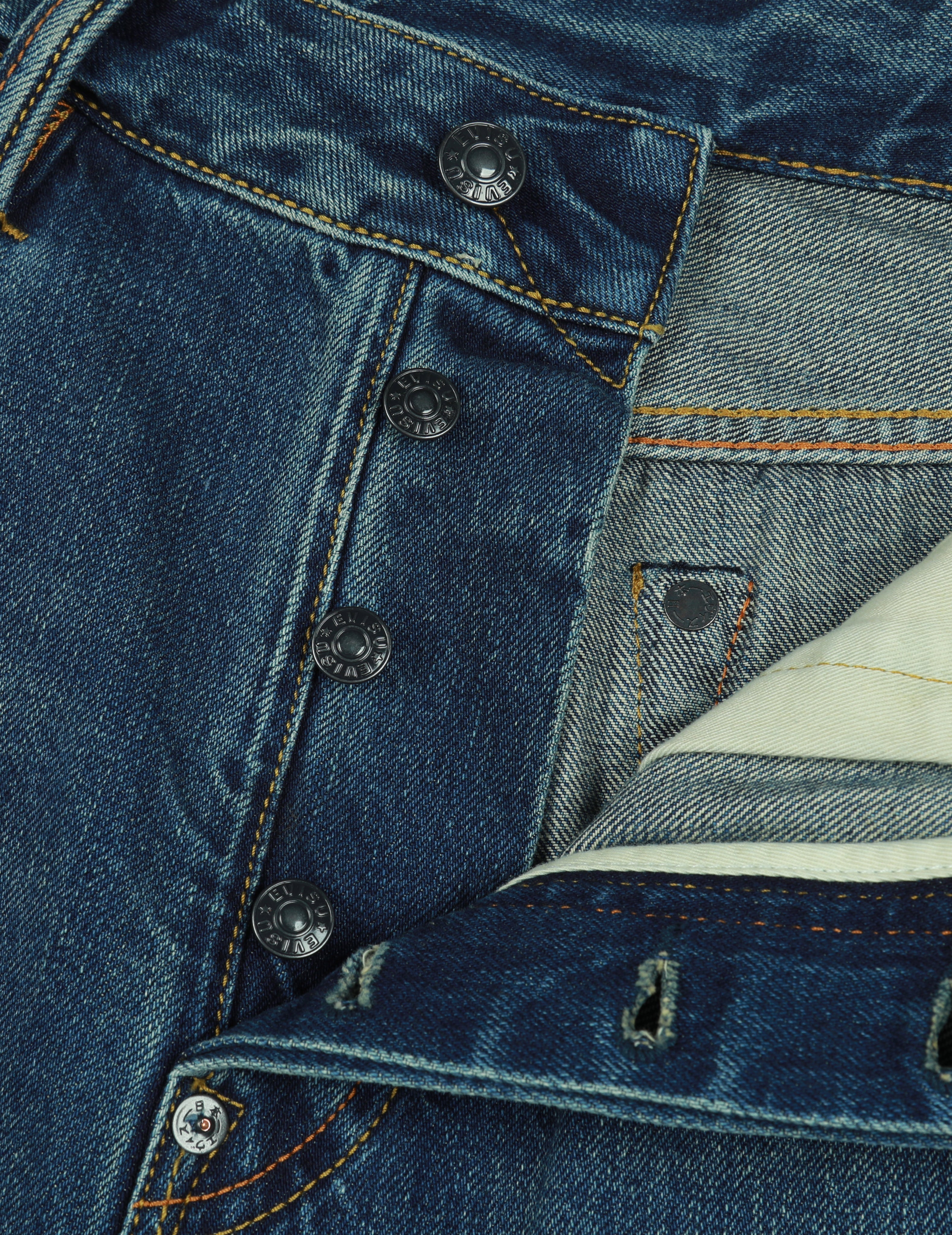 Allover Godhead Print and Seagull Embroidery Relax Fit Denim Shorts