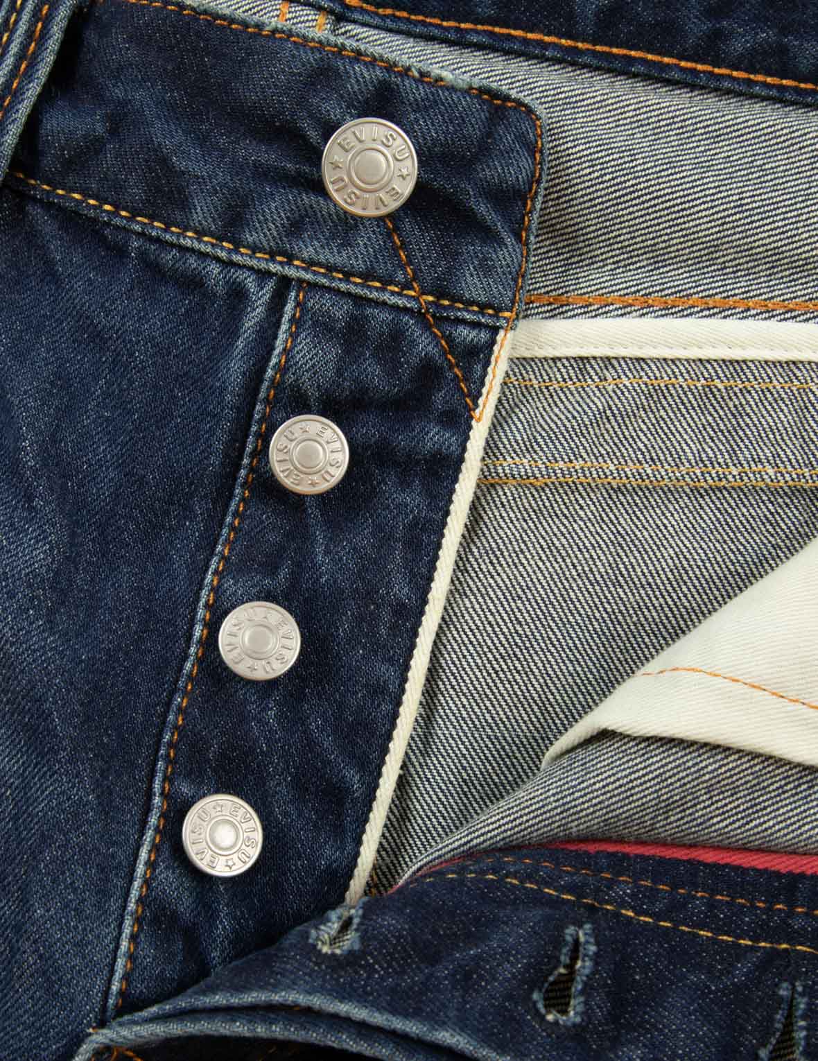 Hanafuda Daruma Daicock Embroidery Taper Fit Denim Jeans #2017