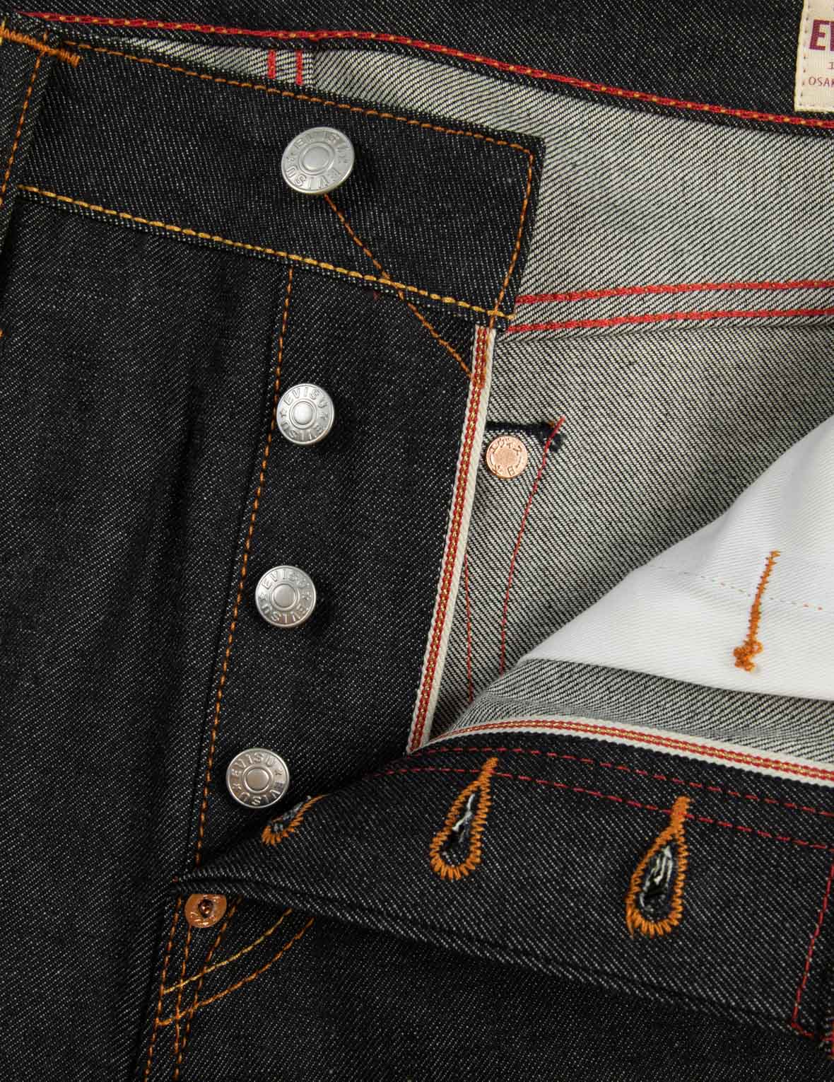 Kamon Brocade Applique Daicock Taper-Fit Jeans #2017