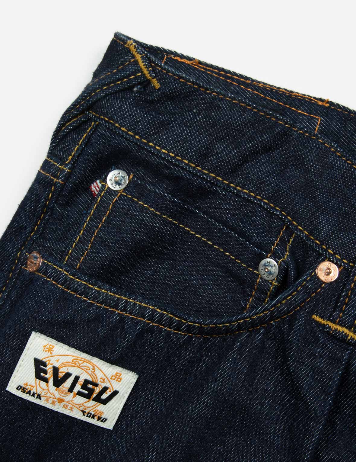 Seagull and Godhead Embroidery Balloon Fit Jeans