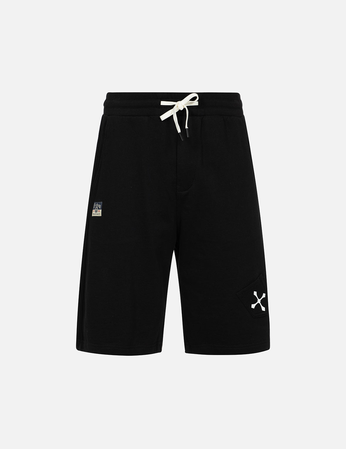 Multi-Pockets and Print Relax Fit Sweat Shorts