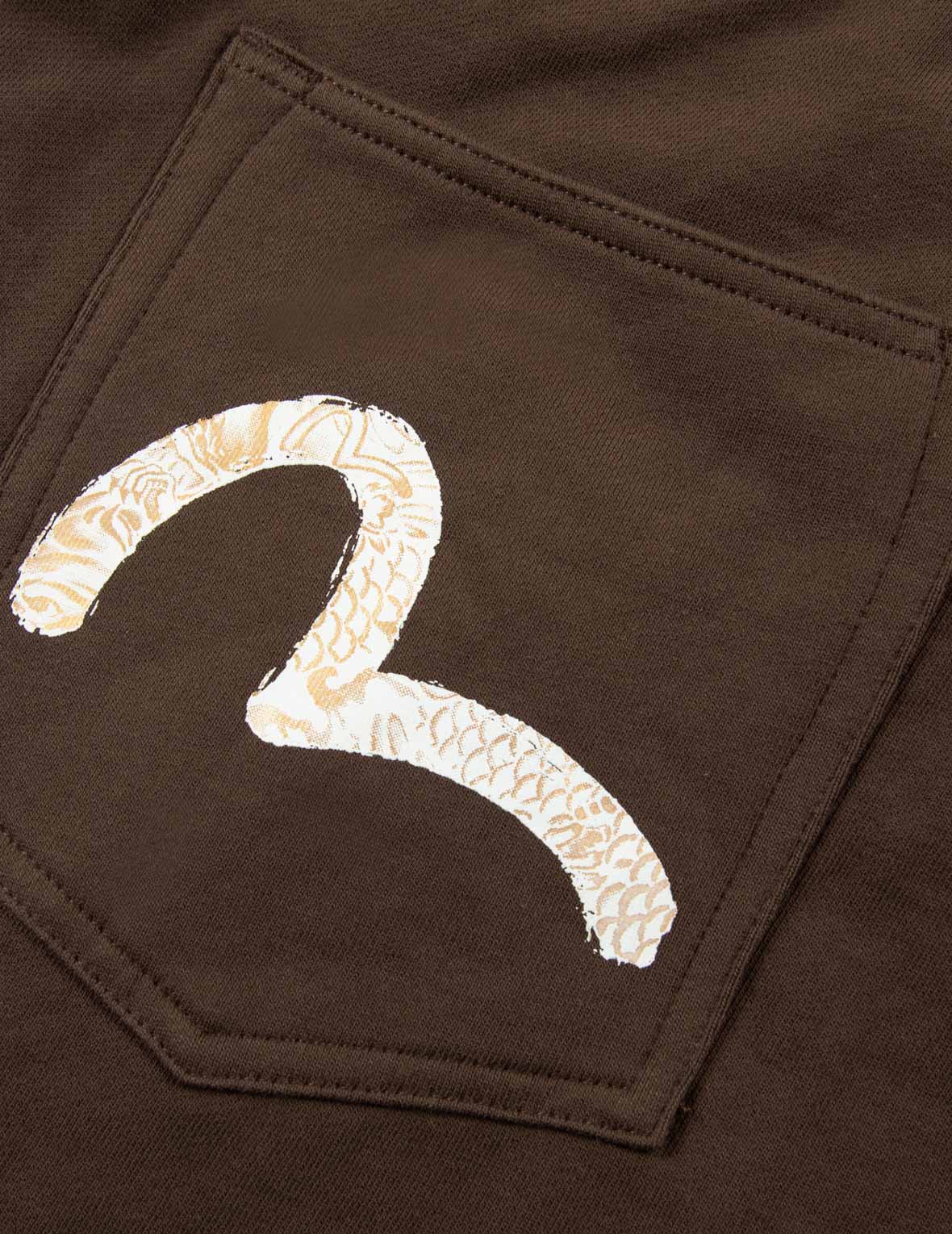 Multi-Pockets and Print Relax Fit Sweat Shorts