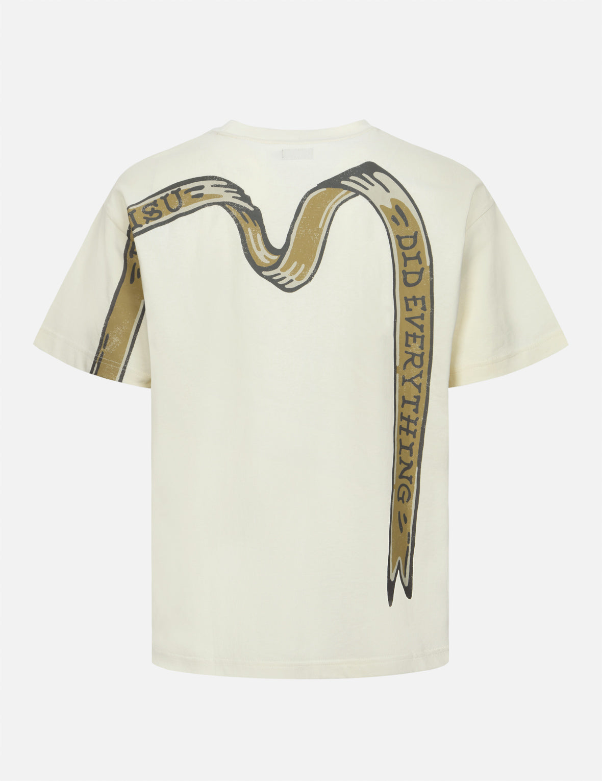 Logo and Ribbon Daicock Print Relax Fit T-shirt
