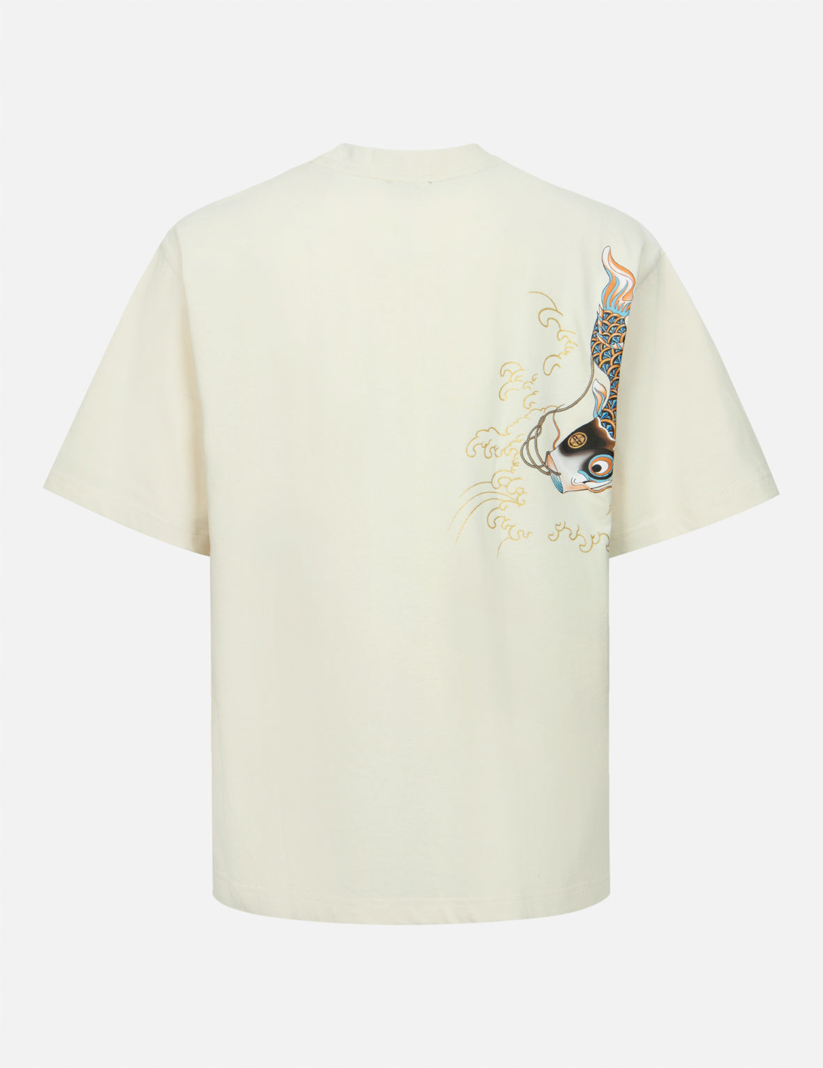 Logo and Koinobori Print Relax Fit T-shirt