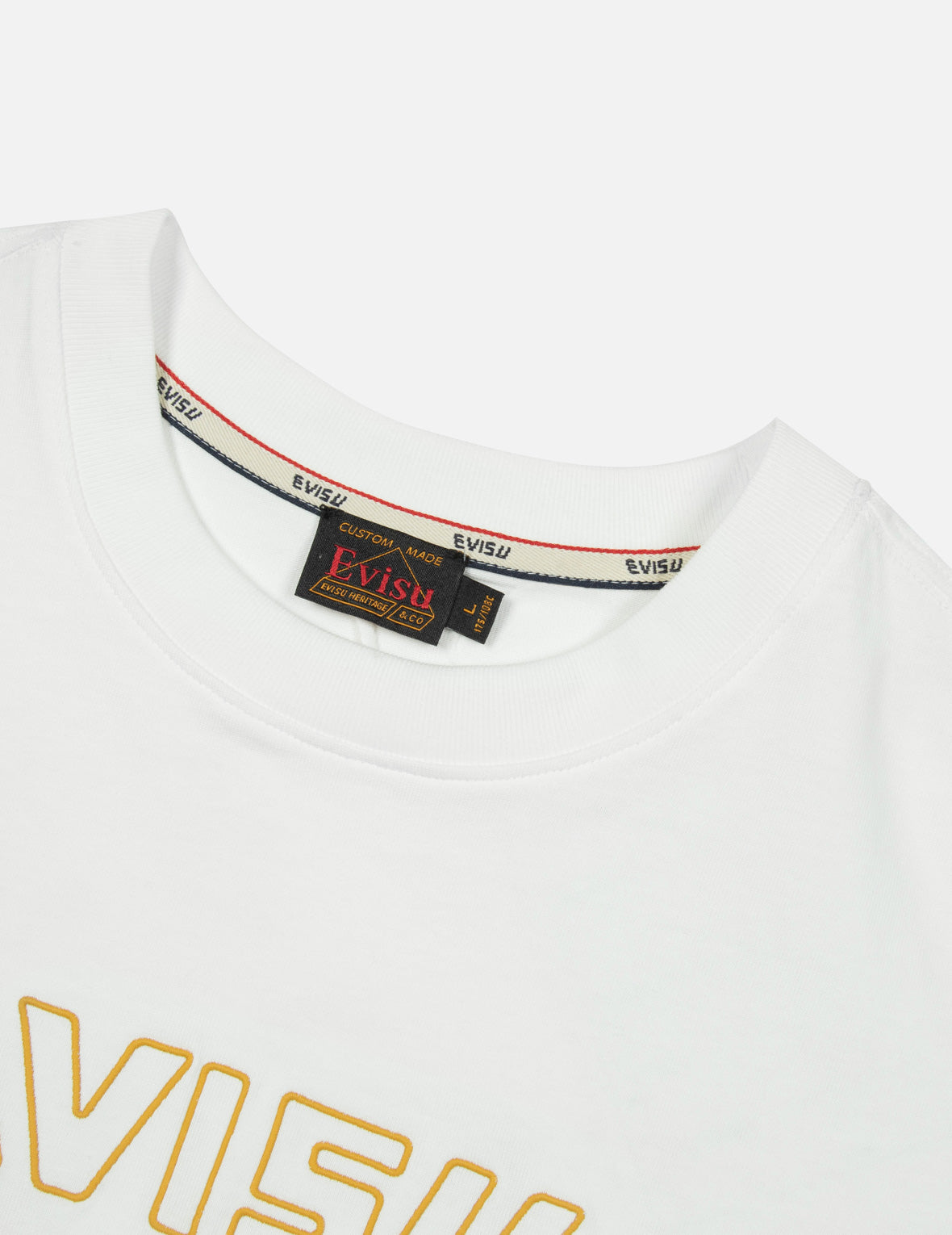 Logo Embroidery and "Soaring Seagull and Dancing Carp" Print Relax Fit T-shirt