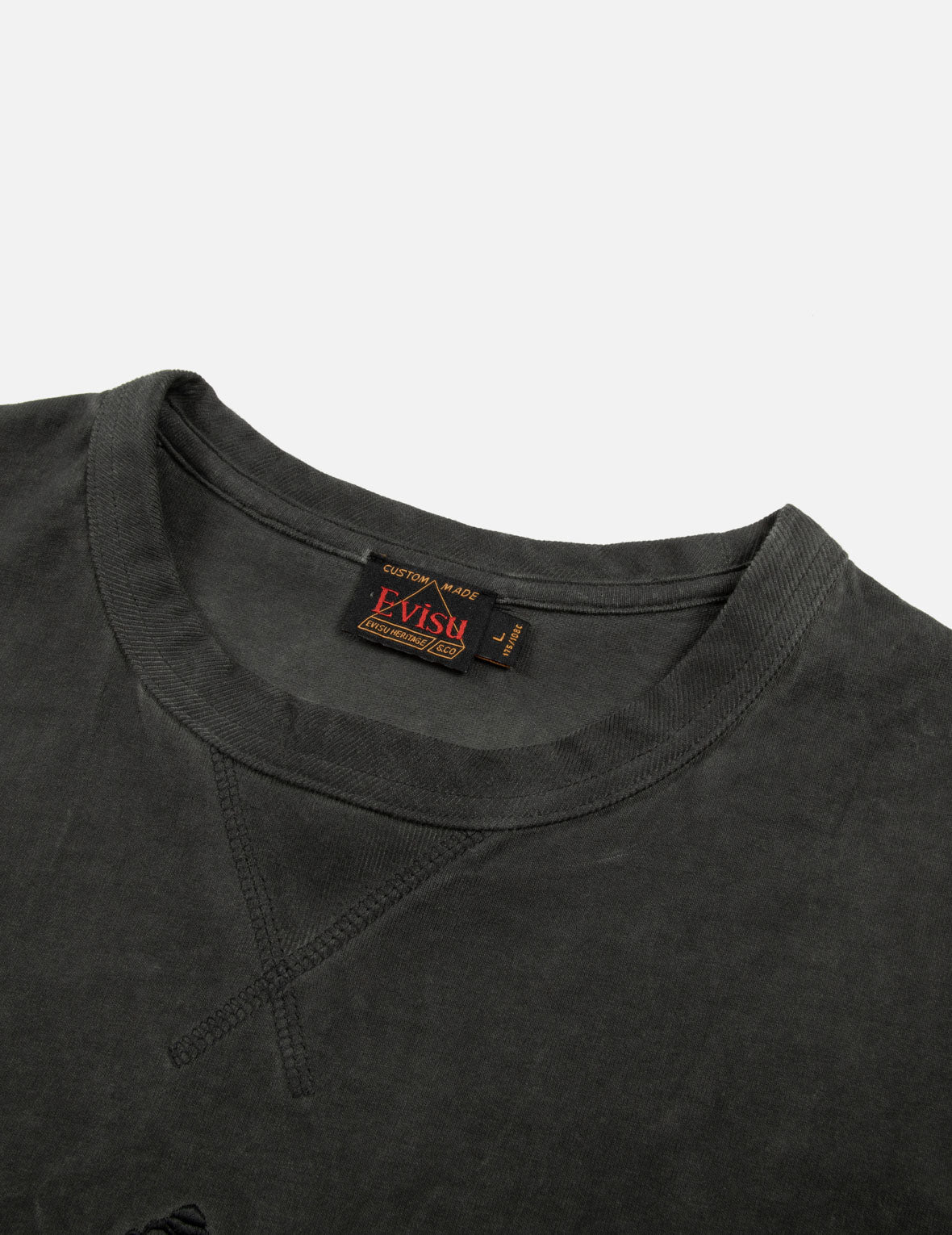 Godhead Embroidery and Kamon Print Loose Fit T-shirt