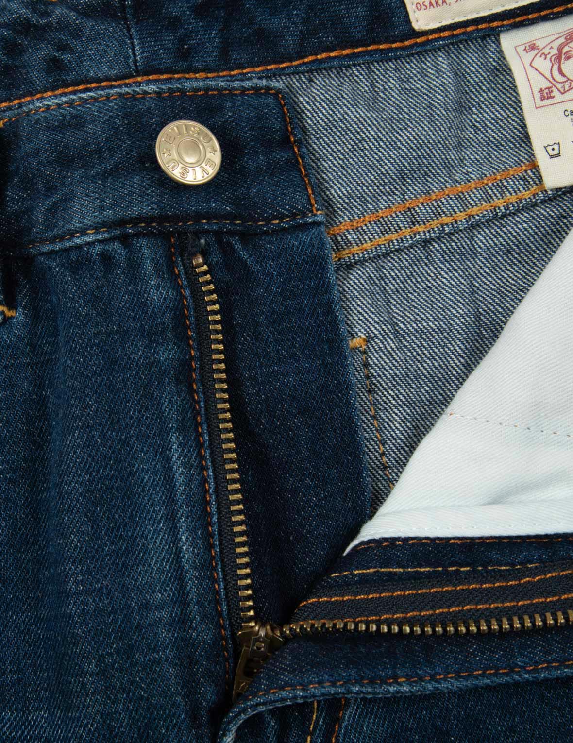 Tsubaki-pattern Seagull Embroidery Denim Skirt
