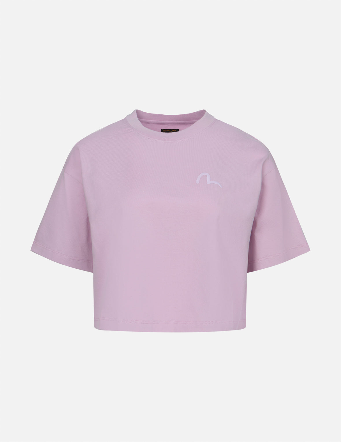 Kamon and Wisteria Print Cropped T-Shirt