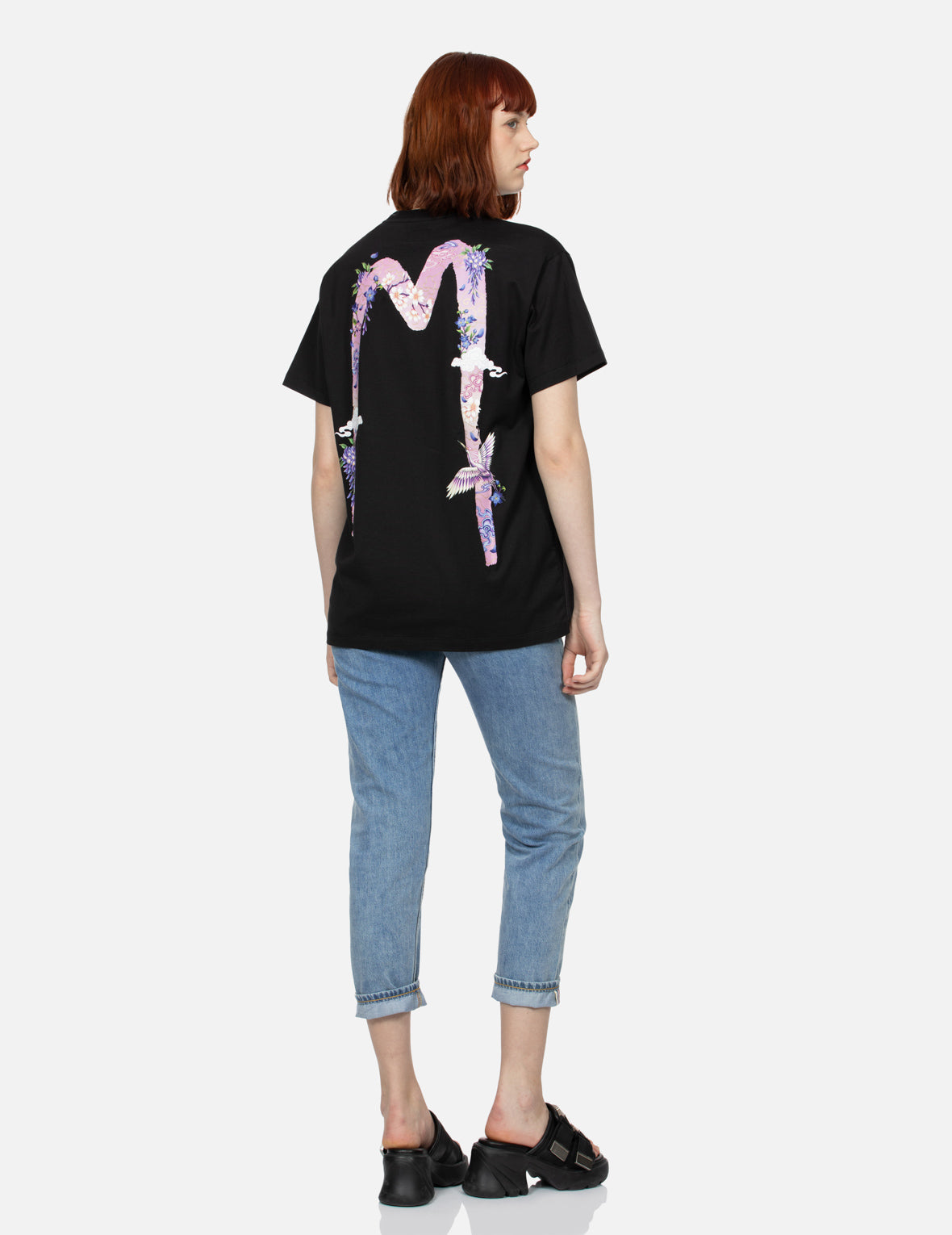 Cranes and Wisteria Daicock Boyfriend T-shirt