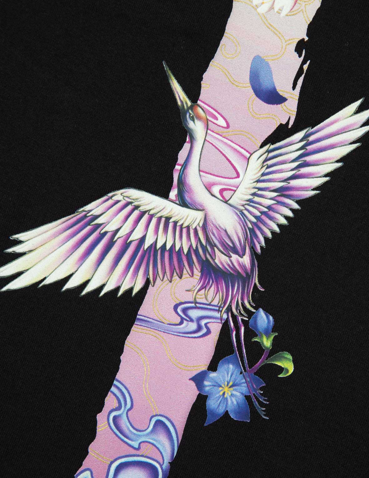 Cranes and Wisteria Daicock Boyfriend T-shirt