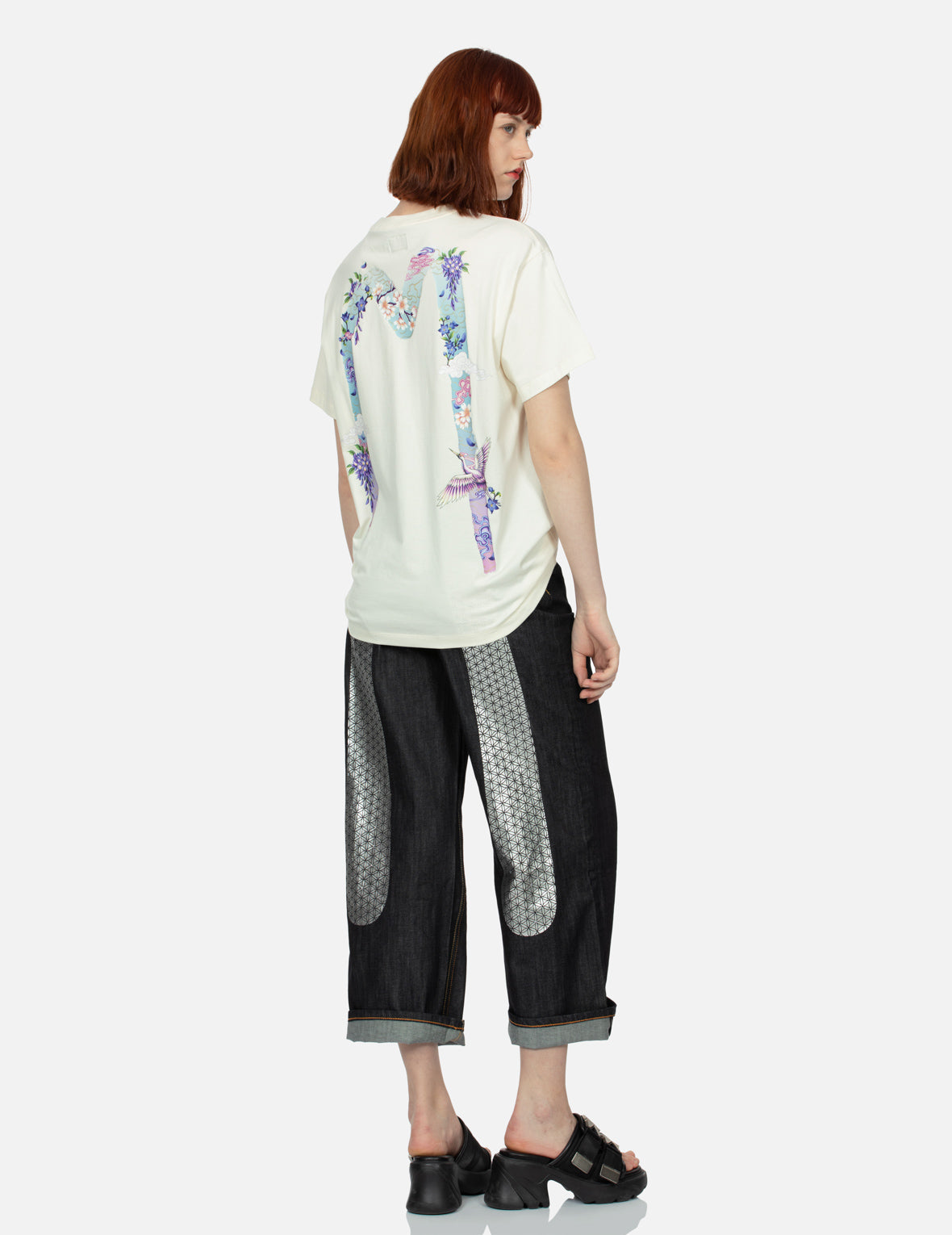 Cranes and Wisteria Daicock Boyfriend T-shirt