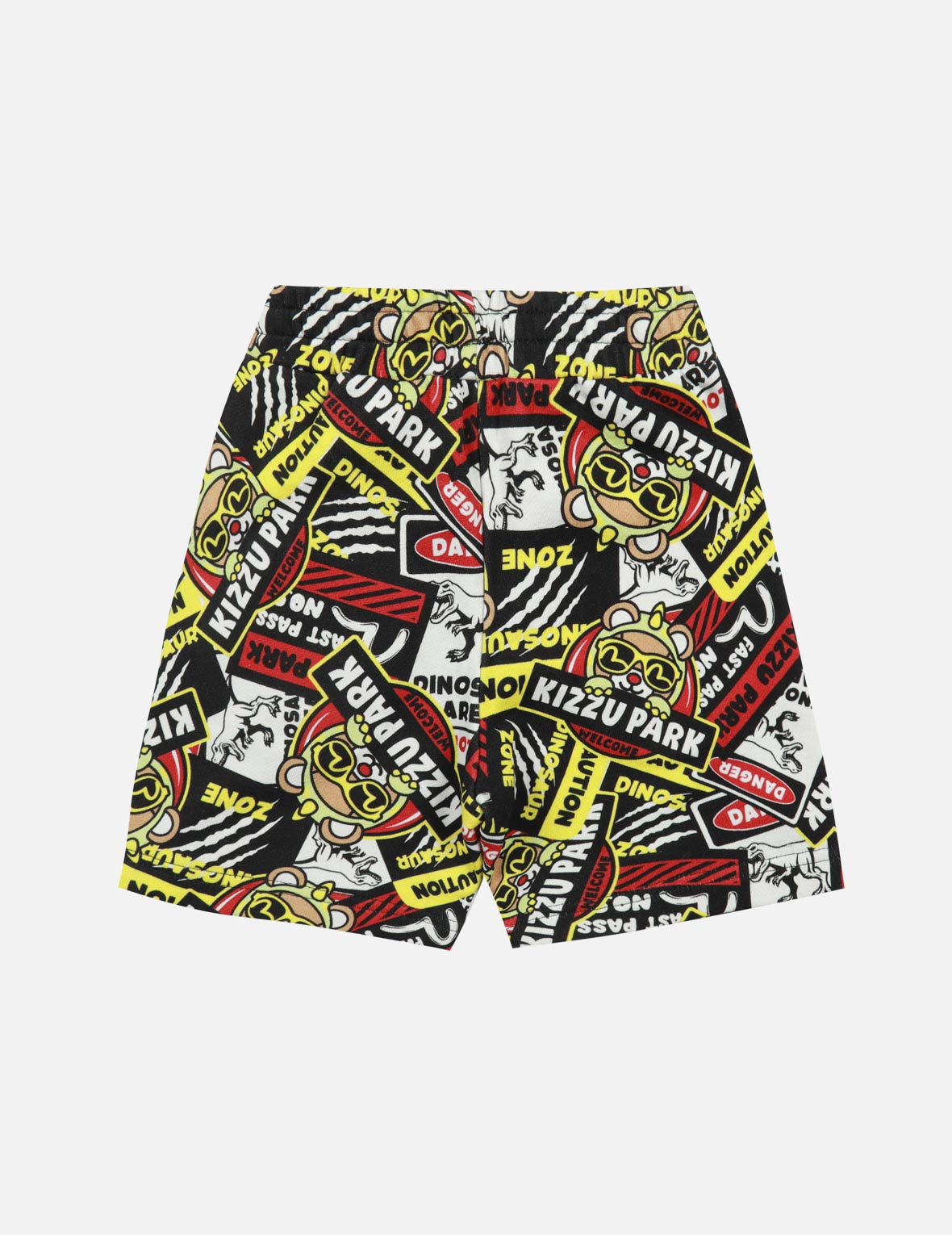 Allover Dinosaur Park Sign Print Regular Fit Sweatshorts