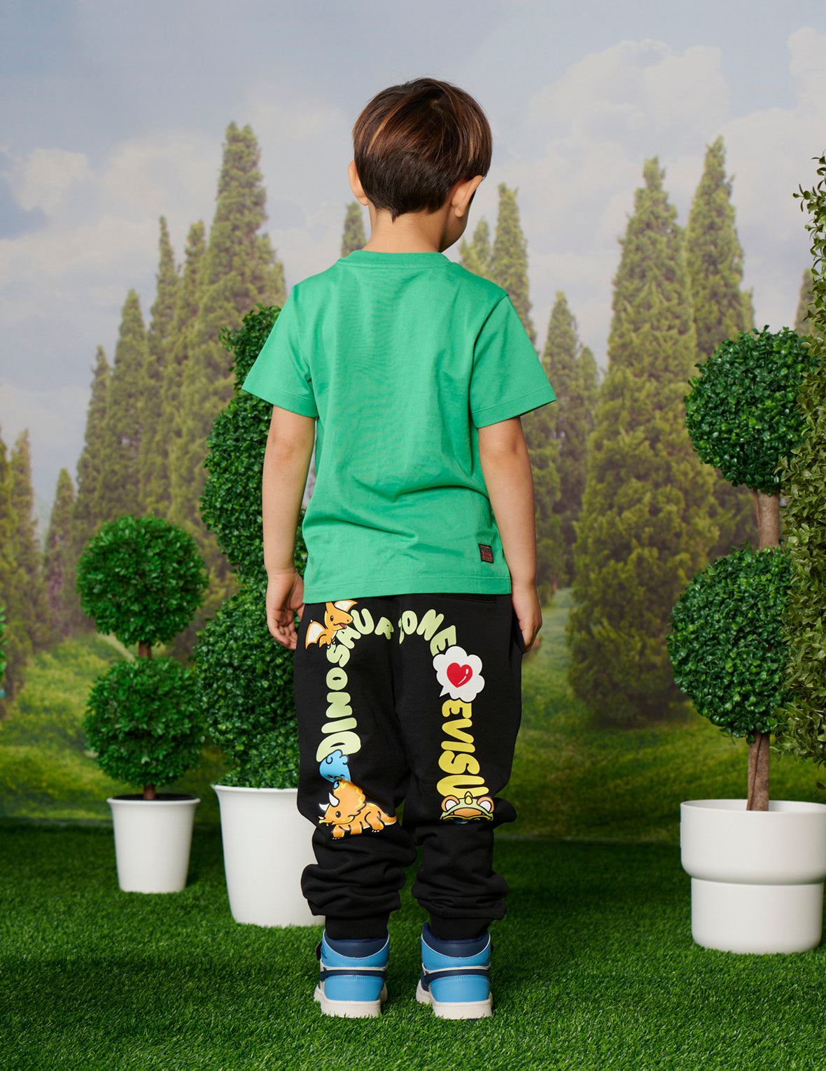 Eruptive Dinosaur Bear print Regular Fit T-shirt