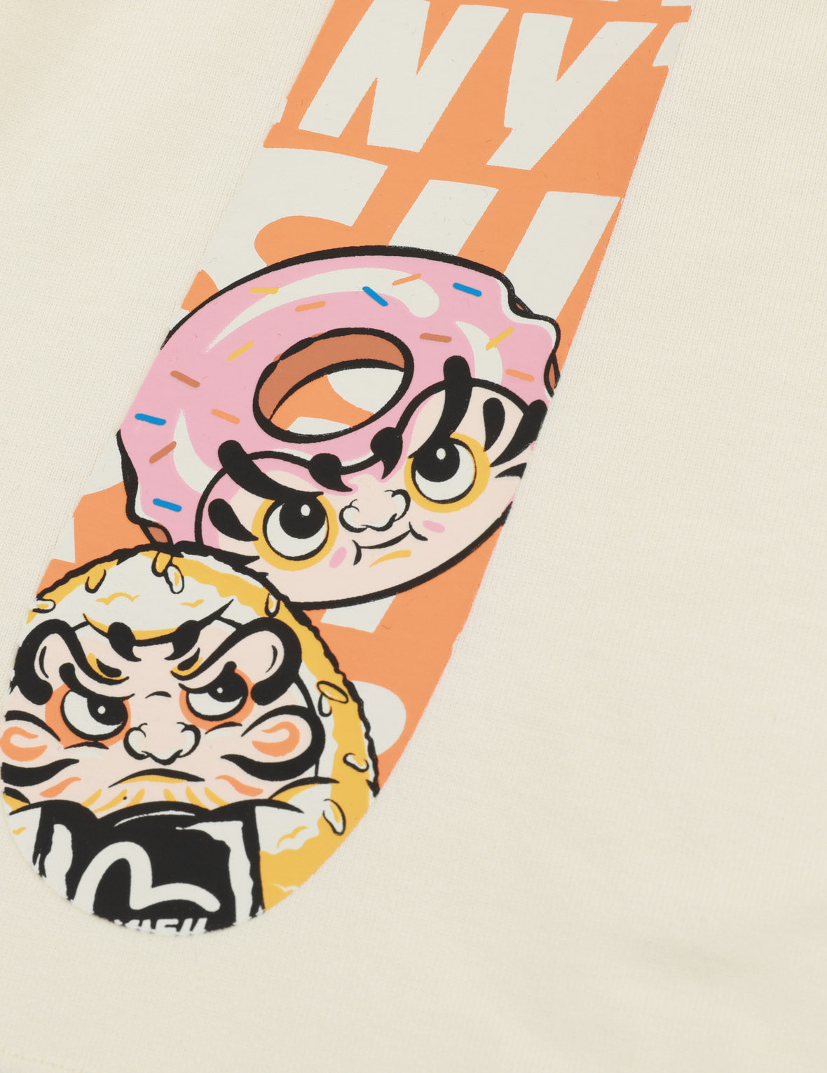 Daruma Onigiris and Donuts Daicock Print Regular Fit T-shirt