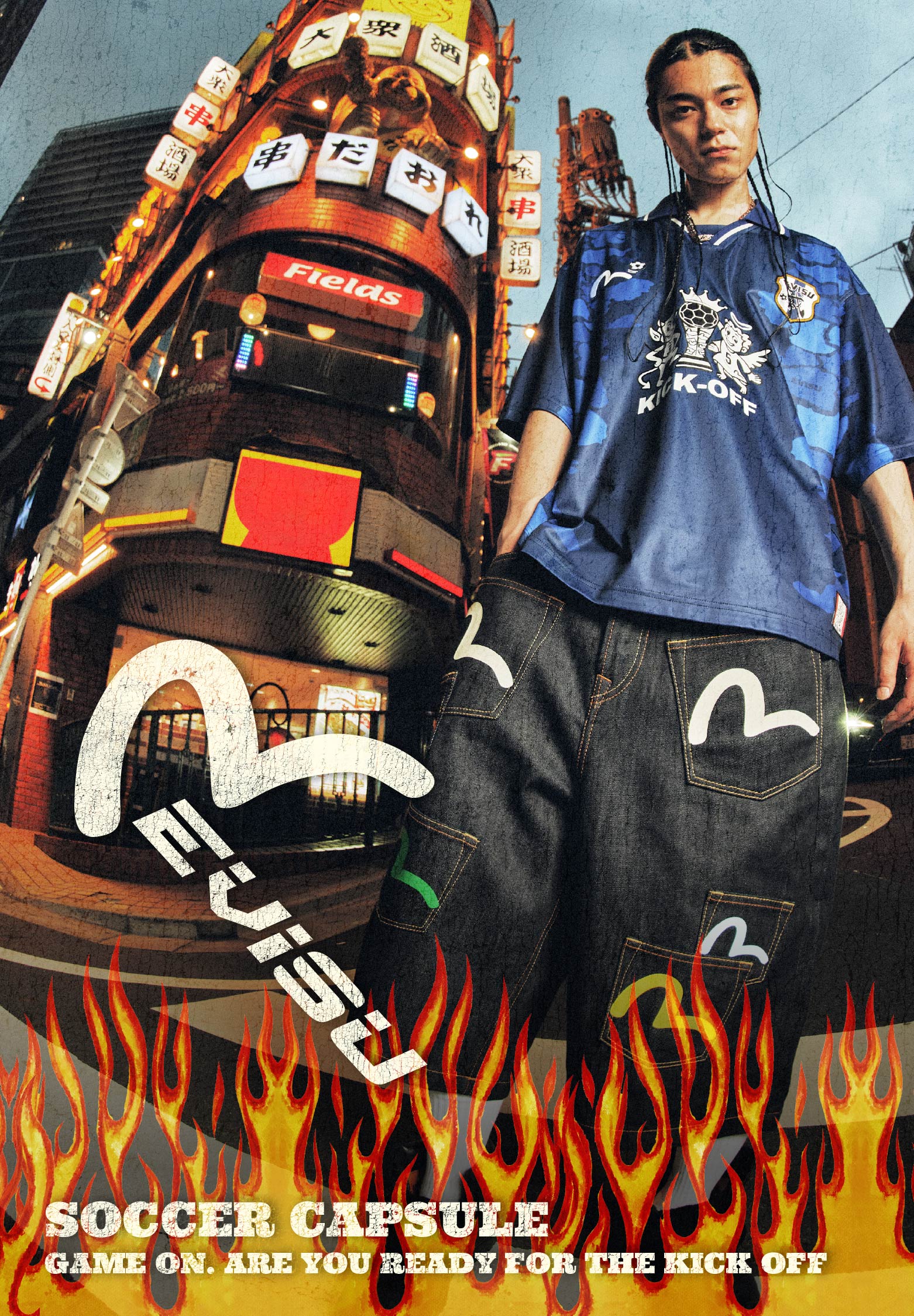 【k_e-shop】EVISU OA 36in（W91cm、H108cm） Evisu Official Site | Iconic Japanese Denim Brand – EVISU