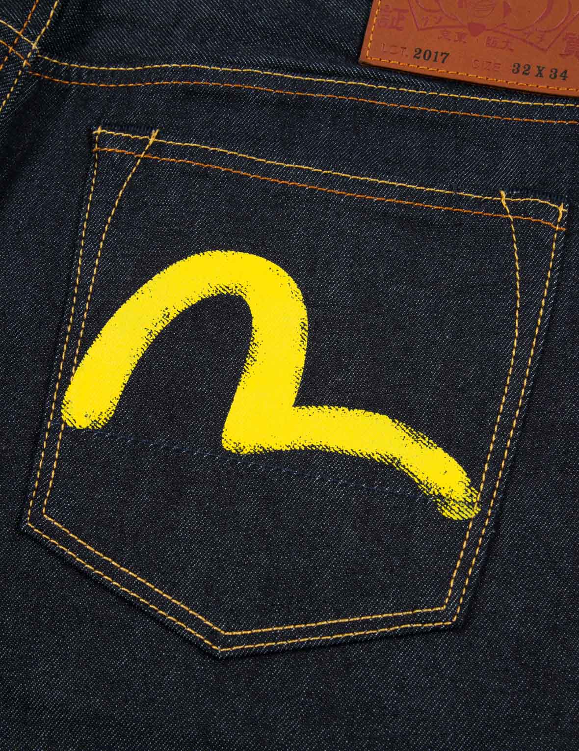 Yellow Seagull Print Taper-Fit Jeans #2017 – EVISU
