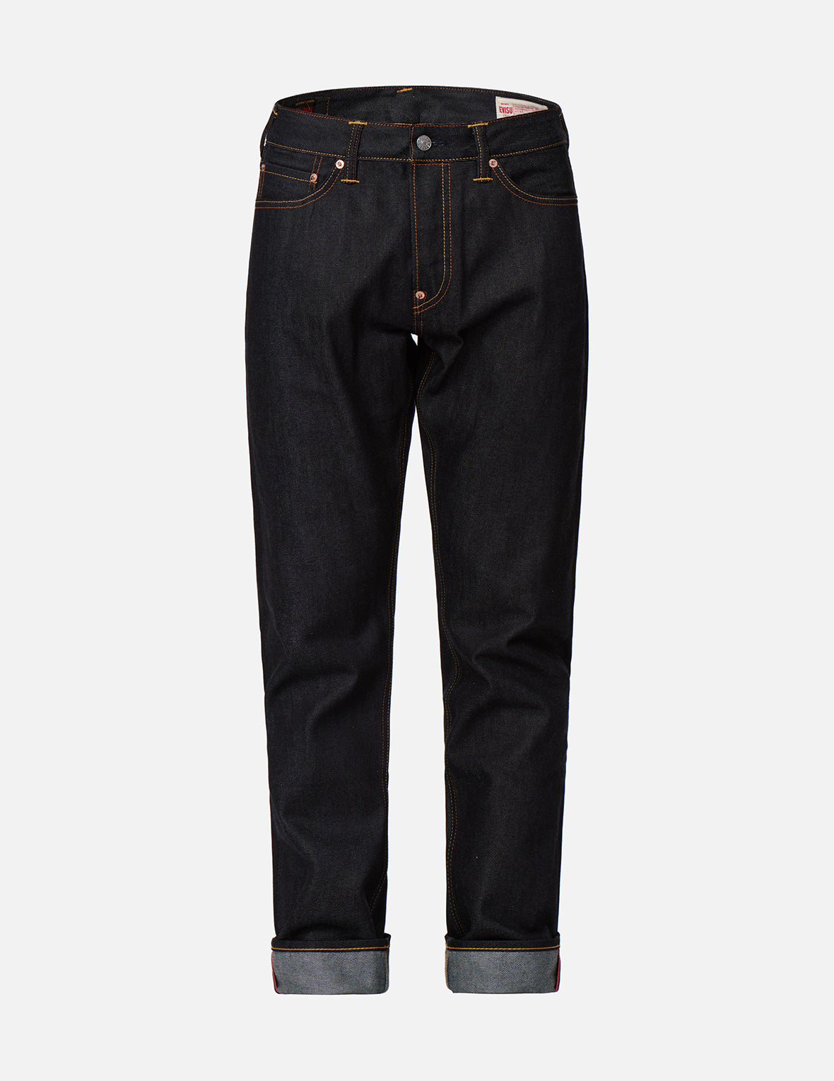 Yellow Seagull Print Taper-Fit Jeans #2017