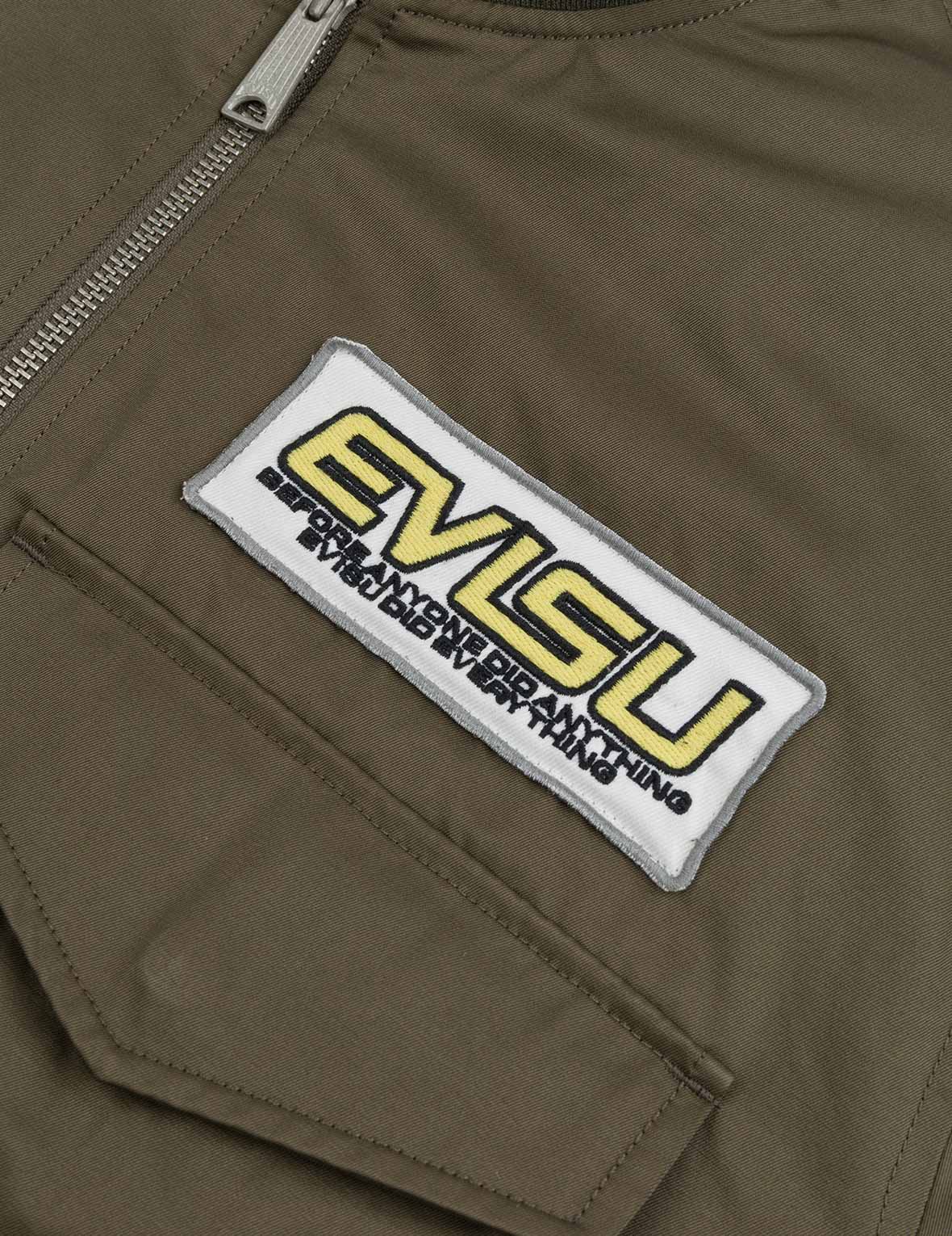 Multi Logo Badges Embroidery Regular Fit Padded Bomber Jacket