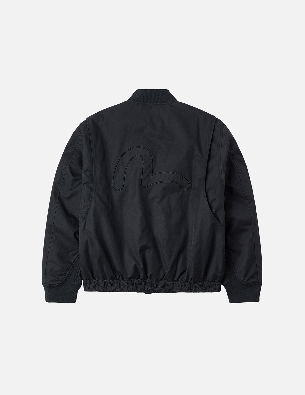 Multi Logo Badges Embroidery Regular Fit Padded Bomber Jacket