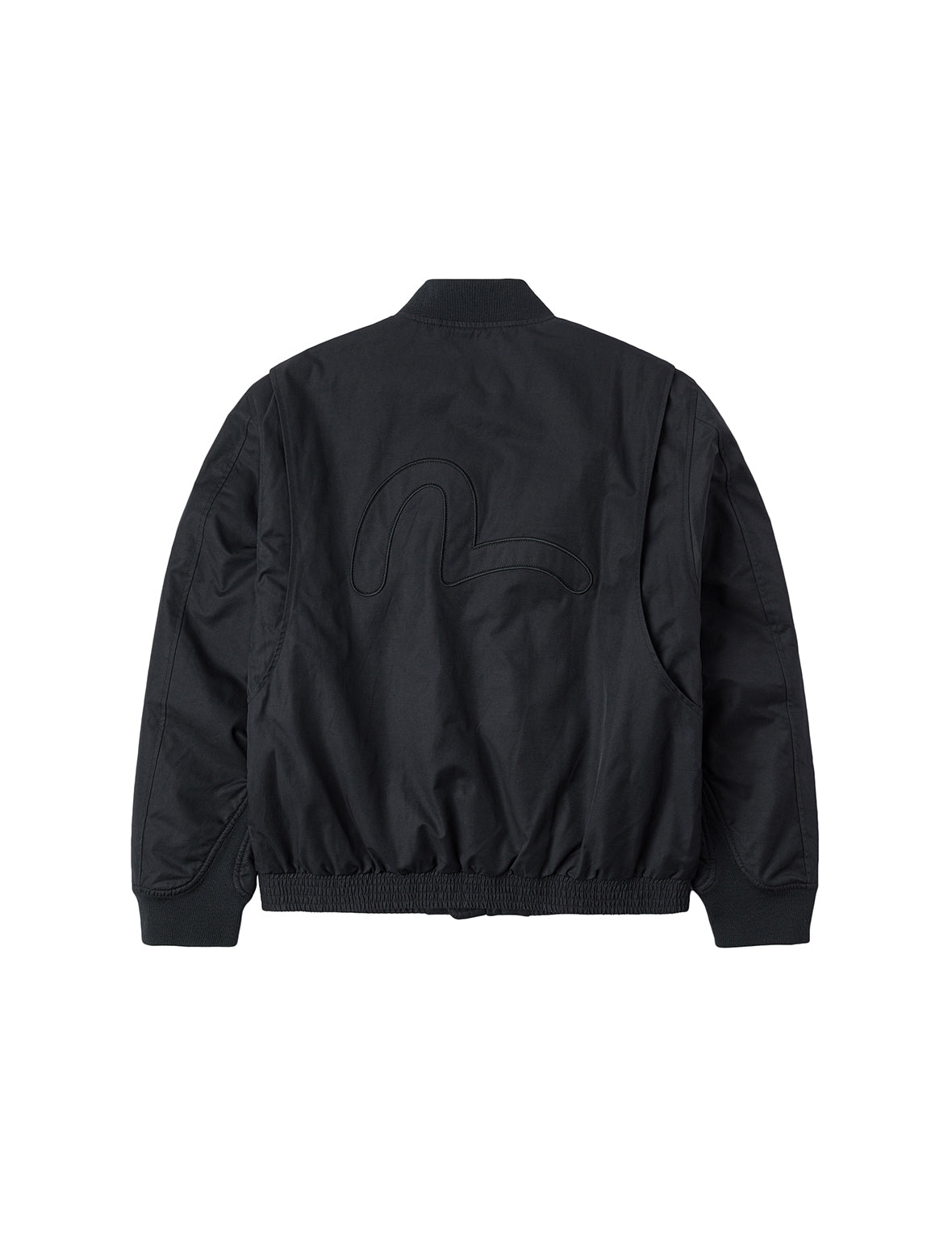 Multi Logo Badges Embroidery Regular Fit Padded Bomber Jacket