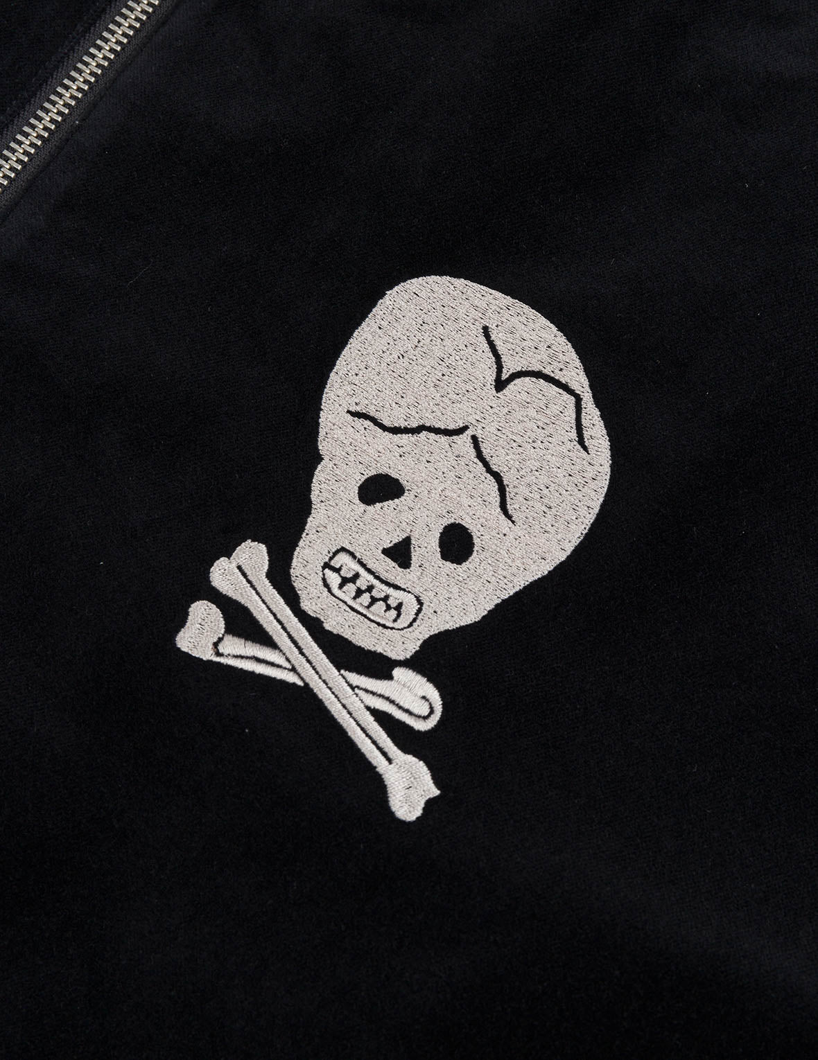 Vintage Velvet Regular Fit Padded Souvenir Jacket