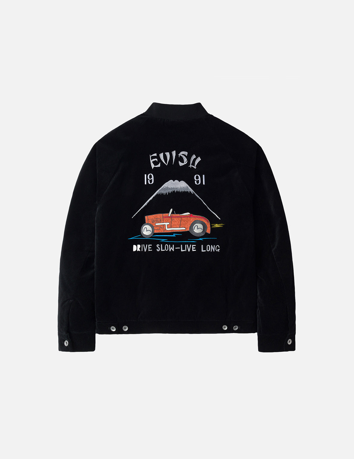 Vintage Velvet Regular Fit Padded Souvenir Jacket