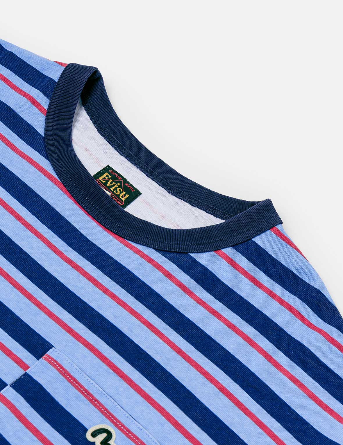Seagull Appliqué Relax Fit Stripe T-Shirt